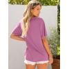 imageANRABESS Womens Oversized Tee Shirts Comfy Fabric Loose Fit Top AllDay Cozy for Gym Lounge Office Versatile Casual WearDark Pink