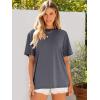 imageANRABESS Womens Oversized Tee Shirts Comfy Fabric Loose Fit Top AllDay Cozy for Gym Lounge Office Versatile Casual WearGrey