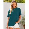 imageANRABESS Womens Oversized Tee Shirts Comfy Fabric Loose Fit Top AllDay Cozy for Gym Lounge Office Versatile Casual WearLake