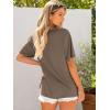 imageANRABESS Womens Oversized Tee Shirts Comfy Fabric Loose Fit Top AllDay Cozy for Gym Lounge Office Versatile Casual WearLight Brown