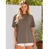 imageANRABESS Womens Oversized Tee Shirts Comfy Fabric Loose Fit Top AllDay Cozy for Gym Lounge Office Versatile Casual WearLight Brown