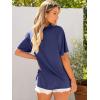 imageANRABESS Womens Oversized Tee Shirts Comfy Fabric Loose Fit Top AllDay Cozy for Gym Lounge Office Versatile Casual WearNavy Blue