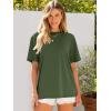 imageANRABESS Womens Oversized Tee Shirts Comfy Fabric Loose Fit Top AllDay Cozy for Gym Lounge Office Versatile Casual WearOlive