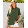 imageANRABESS Womens Oversized Tee Shirts Comfy Fabric Loose Fit Top AllDay Cozy for Gym Lounge Office Versatile Casual WearOlive