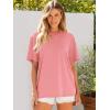 imageANRABESS Womens Oversized Tee Shirts Comfy Fabric Loose Fit Top AllDay Cozy for Gym Lounge Office Versatile Casual WearPink