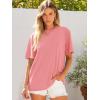 imageANRABESS Womens Oversized Tee Shirts Comfy Fabric Loose Fit Top AllDay Cozy for Gym Lounge Office Versatile Casual WearPink