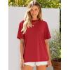 imageANRABESS Womens Oversized Tee Shirts Comfy Fabric Loose Fit Top AllDay Cozy for Gym Lounge Office Versatile Casual WearRed