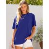 imageANRABESS Womens Oversized Tee Shirts Comfy Fabric Loose Fit Top AllDay Cozy for Gym Lounge Office Versatile Casual WearRoyal Blue