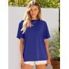 imageANRABESS Womens Oversized Tee Shirts Comfy Fabric Loose Fit Top AllDay Cozy for Gym Lounge Office Versatile Casual WearRoyal Blue