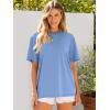 imageANRABESS Womens Oversized Tee Shirts Comfy Fabric Loose Fit Top AllDay Cozy for Gym Lounge Office Versatile Casual WearSky Blue