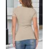 imageANRABESS Womens Short Sleeve Tops Built in Bra Slim Fitted Ribbed Knit Crewneck Shirts 2026 Casual Summer Basic Tee ClothesBeige