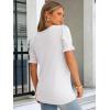 imageANRABESS Womens Tops Summer Sweaters Dressy Casual Work Blouses Square Neck Ruffle Short Sleeve Tee Shirts 2026 Fashion TunicWhite