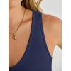 imageANRABESS Womens V Neck Bodysuits Summer Sleeveless Going Out Basic Tank Body Suits Tops 2026 Trendy Vacation OutfitsNavy Blue