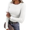 imageANRABESS Women Long Sleeve Shirts Rib Knit Slim Fit Tops Basic Tee Spring Outfits Casual TShirt Underscrubs Layer ClothesWhite