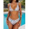 imageANRABESS Bikini Swimsuit Sets for Women Double Shoulder Straps Top Triangle Floral Two Piece Bathing Suit Beach SwimwearFloral Print