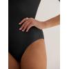 imageANRABESS Bodysuits for Women Short Sleeve Scoop Neck Tops 2026 Summer Slim Fit Ribbed Knit Sexy Basic Shirt Fashion OutfitsBlack