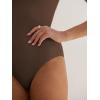 imageANRABESS Bodysuits for Women Short Sleeve Scoop Neck Tops 2026 Summer Slim Fit Ribbed Knit Sexy Basic Shirt Fashion OutfitsCoffee