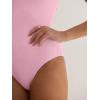 imageANRABESS Bodysuits for Women Short Sleeve Scoop Neck Tops 2026 Summer Slim Fit Ribbed Knit Sexy Basic Shirt Fashion OutfitsPink