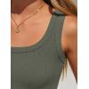 imageANRABESS Bodysuits for Women Soft Cozy Ribbed Knit Scoop Neck Sleeveless Tank Top Versatile for Daily Work TravelArmy Green