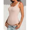imageANRABESS Bodysuits for Women Soft Cozy Ribbed Knit Scoop Neck Sleeveless Tank Top Versatile for Daily Work TravelBeige