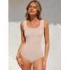 imageANRABESS Bodysuits for Women Soft Cozy Ribbed Knit Scoop Neck Sleeveless Tank Top Versatile for Daily Work TravelBeige