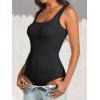 imageANRABESS Bodysuits for Women Soft Cozy Ribbed Knit Scoop Neck Sleeveless Tank Top Versatile for Daily Work TravelBlack