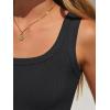 imageANRABESS Bodysuits for Women Soft Cozy Ribbed Knit Scoop Neck Sleeveless Tank Top Versatile for Daily Work TravelBlack