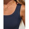 imageANRABESS Bodysuits for Women Soft Cozy Ribbed Knit Scoop Neck Sleeveless Tank Top Versatile for Daily Work TravelNavy Blue