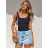 imageANRABESS Bodysuits for Women Soft Cozy Ribbed Knit Scoop Neck Sleeveless Tank Top Versatile for Daily Work TravelNavy Blue