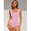 imageANRABESS Bodysuits for Women Soft Cozy Ribbed Knit Scoop Neck Sleeveless Tank Top Versatile for Daily Work TravelPink