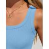 imageANRABESS Bodysuits for Women Soft Cozy Ribbed Knit Scoop Neck Sleeveless Tank Top Versatile for Daily Work TravelSky Blue
