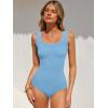 imageANRABESS Bodysuits for Women Soft Cozy Ribbed Knit Scoop Neck Sleeveless Tank Top Versatile for Daily Work TravelSky Blue