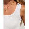 imageANRABESS Bodysuits for Women Soft Cozy Ribbed Knit Scoop Neck Sleeveless Tank Top Versatile for Daily Work TravelWhite
