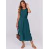 imageANRABESS Women Midi Dresses 2026 Summer Casual Sleeveless Sundress High Neck Tank Top Racerback Flowy Beach Dress  PocketsLake Blue