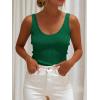 imageANRABESS Women Tank Tops Scoop Neck Ribbed Knit Summer Sweater 2026 Sleeveless Casual Shirts Cute Beach Vacation ClothesForest Green