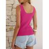 imageANRABESS Women Tank Tops Scoop Neck Ribbed Knit Summer Sweater 2026 Sleeveless Casual Shirts Cute Beach Vacation ClothesHot Pink