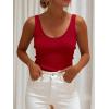 imageANRABESS Women Tank Tops Scoop Neck Ribbed Knit Summer Sweater 2026 Sleeveless Casual Shirts Cute Beach Vacation ClothesRed