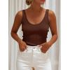 imageANRABESS Women Tank Tops Scoop Neck Ribbed Knit Summer Sweater 2026 Sleeveless Casual Shirts Cute Beach Vacation ClothesRed Brown