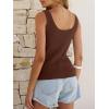 imageANRABESS Women Tank Tops Scoop Neck Ribbed Knit Summer Sweater 2026 Sleeveless Casual Shirts Cute Beach Vacation ClothesRed Brown