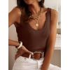 imageANRABESS Women Tank Tops Scoop Neck Ribbed Knit Summer Sweater 2026 Sleeveless Casual Shirts Cute Beach Vacation ClothesRed Brown
