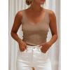 imageANRABESS Women Tank Tops Scoop Neck Ribbed Knit Summer Sweater 2026 Sleeveless Casual Shirts Cute Beach Vacation ClothesTan
