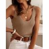 imageANRABESS Women Tank Tops Scoop Neck Ribbed Knit Summer Sweater 2026 Sleeveless Casual Shirts Cute Beach Vacation ClothesTan