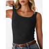 imageANRABESS Women Tank Tops Square Neck Fitted Tops 2026 Summer Basic Slim Sleeveless Shirts Casual Cute Travel Vacation ClothesBlack