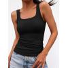 imageANRABESS Women Tank Tops Square Neck Fitted Tops 2026 Summer Basic Slim Sleeveless Shirts Casual Cute Travel Vacation ClothesBlack