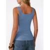 imageANRABESS Women Tank Tops Square Neck Fitted Tops 2026 Summer Basic Slim Sleeveless Shirts Casual Cute Travel Vacation ClothesLight Blue