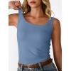imageANRABESS Women Tank Tops Square Neck Fitted Tops 2026 Summer Basic Slim Sleeveless Shirts Casual Cute Travel Vacation ClothesLight Blue