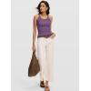 imageANRABESS Womens Camisole Tank Tops Sleeveless Cami Sweater Spaghetti Strap Ribbed Shirts 2026 Summer Beach Vacation ClothesPurple