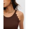 imageANRABESS Womens Camisole Tank Tops Sleeveless Cami Sweater Spaghetti Strap Ribbed Shirts 2026 Summer Beach Vacation ClothesRed Brown