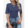 imageANRABESS Womens Half Sleeve Tops Crewneck Shirts Basic Fit Tee Trendy 2026 Spring Summer Business Casual TShirtsBlue Gray