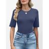 imageANRABESS Womens Half Sleeve Tops Crewneck Shirts Basic Fit Tee Trendy 2026 Spring Summer Business Casual TShirtsBlue Gray